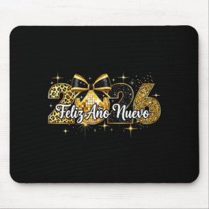 Feliz Año Nuevo 2026 Disco Ball Happy New Year  Mouse Pad