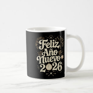 Feliz Año Nuevo 2026 Happy New Year Spanish Mexica Coffee Mug