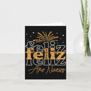 Feliz Año Nuevo 2026 Spanish New Years Eve Party  Card