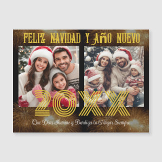 Feliz Año Nuevo Modern Calligraphy Script Photo