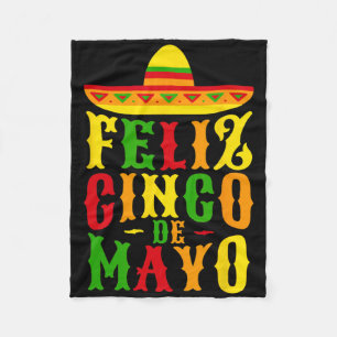 Feliz Cinco De Mayo Mexican Festival Party 1 Fleece Blanket