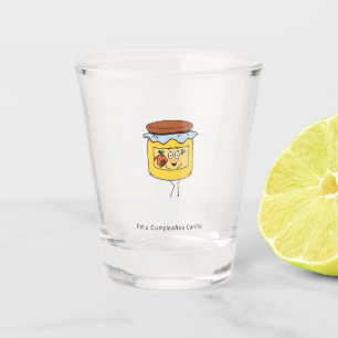 Feliz Cumpleanos Carino, happy birthday honey Shot Glass