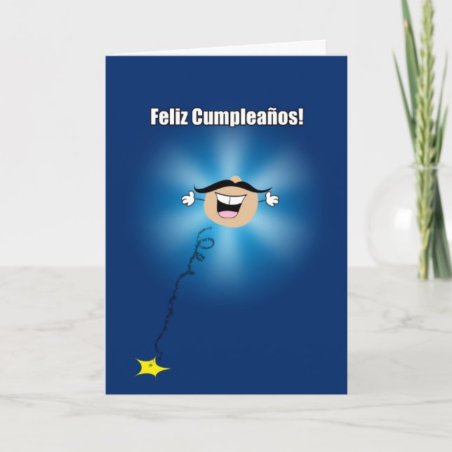 Feliz Cumpleanos, Funny Birthday Greeting Card (Front)