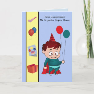 Feliz Cumpleaños mi pequeño  heroe Card