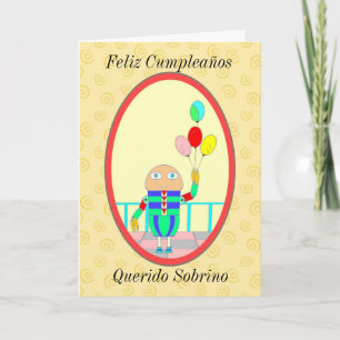 Feliz Cumpleaños Querido Sobrino II Card