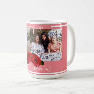 Felíz Cumpleaños Roses Soft Coral Coffee Mug