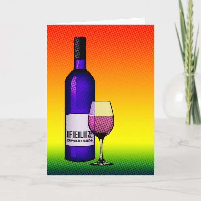 feliz cumpleanos salud card (Front)