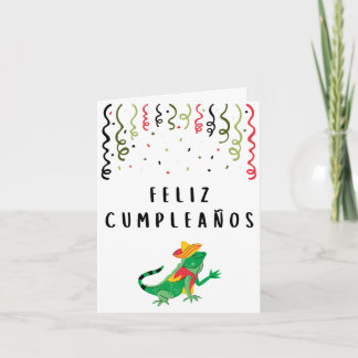 Feliz cumpleaños Spanish birthday Card