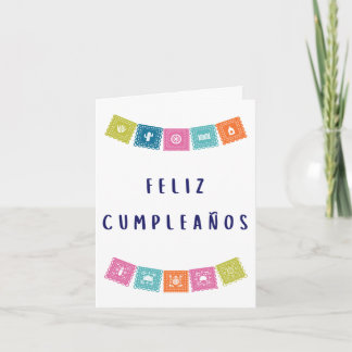 Feliz cumpleaños Spanish birthday Card
