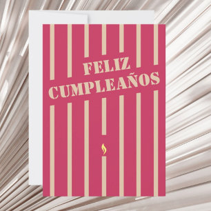 Feliz cumpleaños spanish birthday greeting card