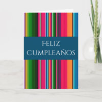 Feliz Cumpleaños Spanish Mexican Blanket Birthday
