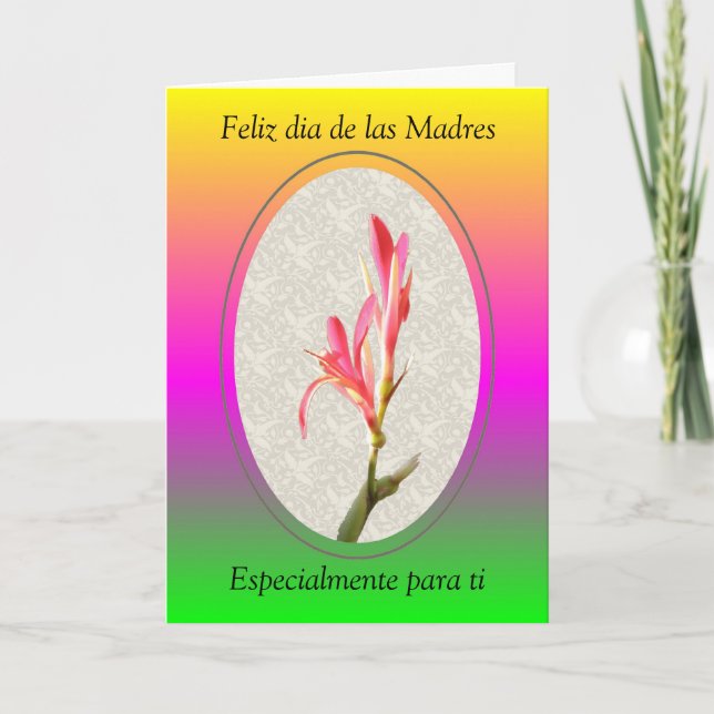 Feliz dia de las Madres, Especialmente... Card (Front)