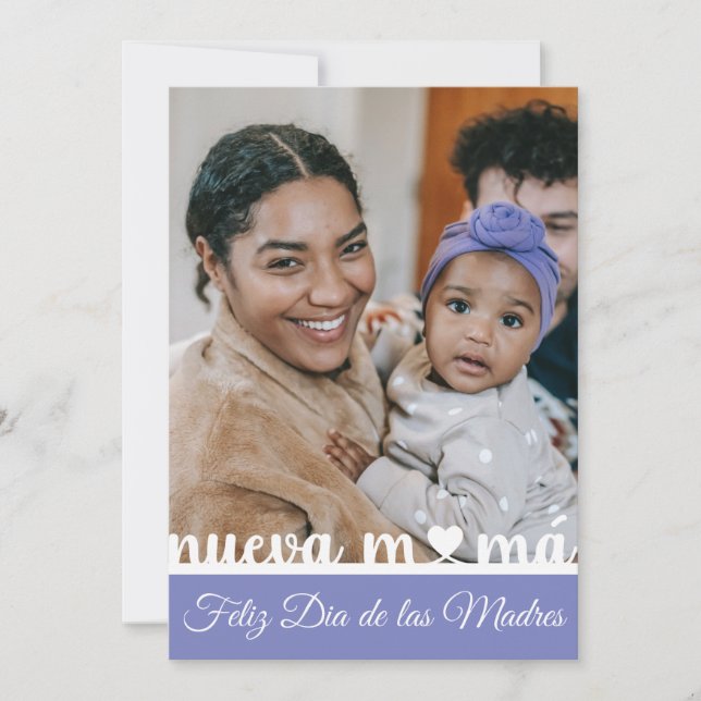 Feliz Dia de las Madres Spanish Flat Greeting Card (Front)