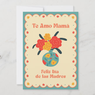 Feliz Día de las Madres | Te Amo Mamá  Thank You Card