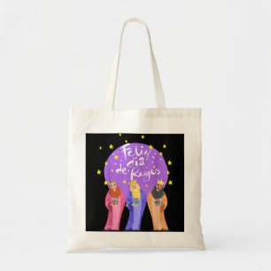 Feliz Dia De Reyes Christmas Happy Three Kings Da Tote Bag