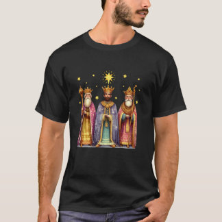 Feliz Dia De Reyes Epiphany Three Kings Day Los Re T-Shirt