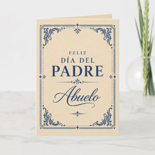 Feliz Día del Padre Abuelo Card Spanish Father’s