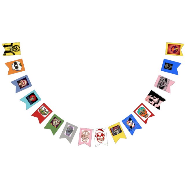 FELIZ MUERTOS BUNTING BANNER SUGAR SKULLS (All)