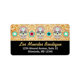 Feliz Muertos - Custom Sugar Skull Address Labels