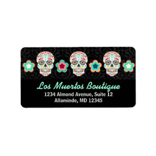Feliz Muertos - Custom Sugar Skull Address Labels