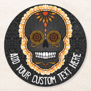 Feliz Muertos - Custom Sugar Skull Coasters