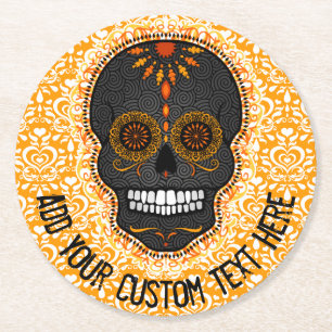 Feliz Muertos - Custom Sugar Skull Coasters