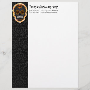 Feliz Muertos - Custom Sugar Skull Letterhead