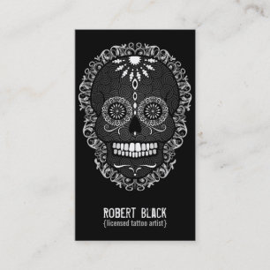 Feliz Muertos - Custom Sugar Skull Vertical Card