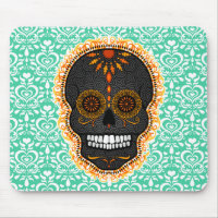 Feliz Muertos - Festive Sugar Skull Mousepad