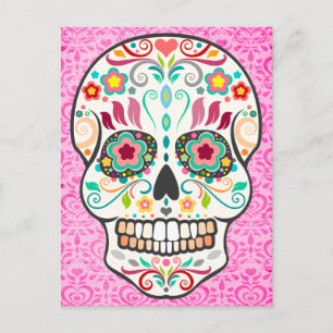 Feliz Muertos - Happy Sugar Skull Postcard