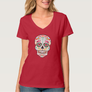 Feliz Muertos - Happy Sugar Skull Tee Shirt
