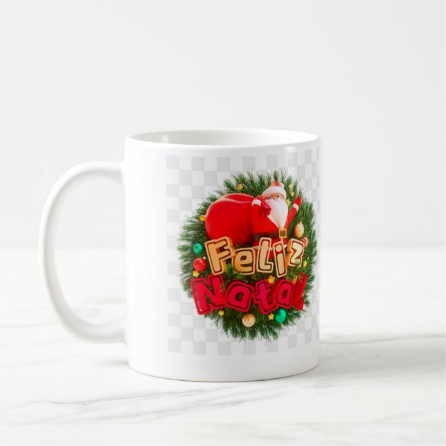 feliz natal coffee mug (Left)