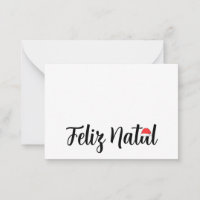 Feliz Natal com a touca do Papai Noel