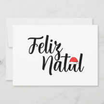 Feliz Natal com a touca do Papai Noel