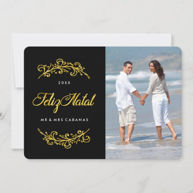 Feliz Natal Photo Cards (Front)
