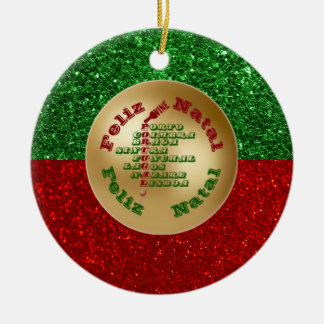 Feliz Natal Portugal Wine Lisbon Porto Braga Ceramic Tree Decoration