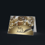 Feliz Natal, Portuguese Christmas card<br><div class="desc">Feliz Natal, - Merry Christmas in Portuguese Surprise your nearest and dearest, your friends, co-workers, neighbours or even your boss with a special card in their own language or your (2nd) language. Many different designs available: from a modern collage photography card, mixing ornaments and winter landscapes, a classic vintage christmas...</div>