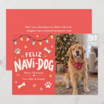 Feliz Navi-Dog Christmas Pet Photo