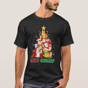Feliz Navicat Feliz Navidad Christmas Cat T-Shirt