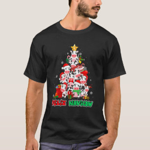 Feliz Navicow Feliz Navidad Christmas Cow T-Shirt