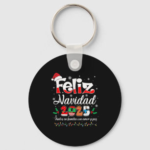 Feliz Navidad 2025 Matching Family Spanish Christm Key Ring