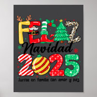 Feliz Navidad 2025 Spanish Christmas Mexican Famil
