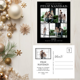 Feliz Navidad 5 Photo Holiday Postcard