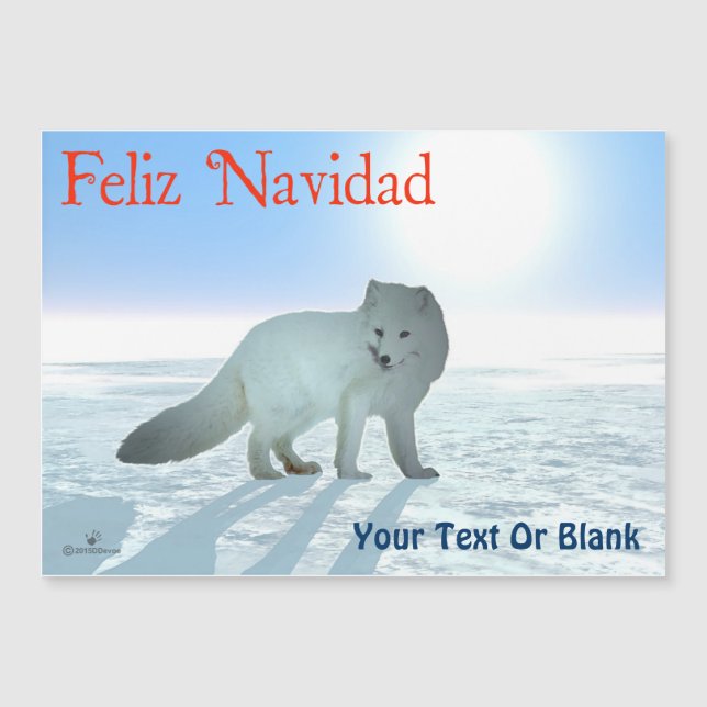 Feliz Navidad - Arctic Fox (Front)
