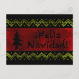 Feliz Navidad arriba Holiday Postcard