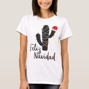 Feliz Navidad Cactus Christmas Pyjamas Family Ligh T-Shirt
