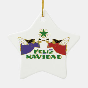 Feliz Navidad Ceramic Tree Decoration