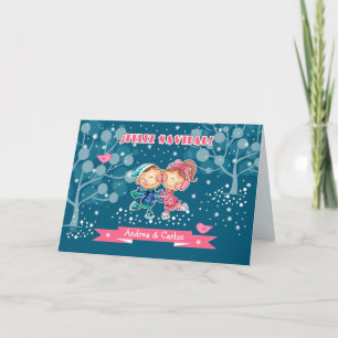 Feliz Navidad. Christmas Card in Spanish