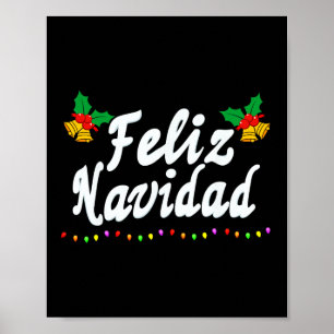 Feliz Navidad Christmas Family Men Women Kid Mexic Poster