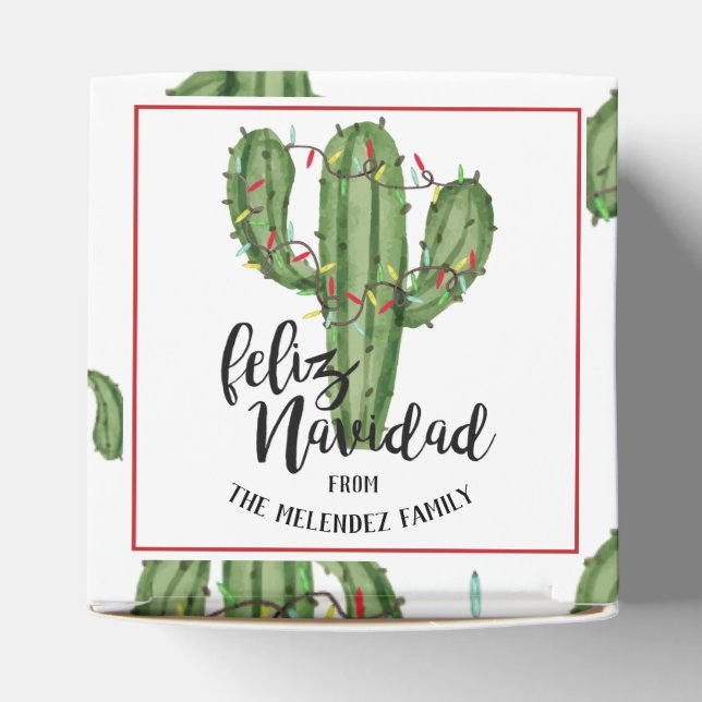 Feliz Navidad Christmas Gift Box (Top)